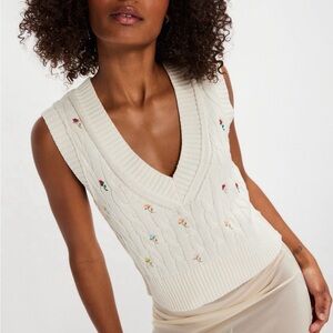 Free People Plumeria Floral
Vest Size Extra Small (New With Tags)